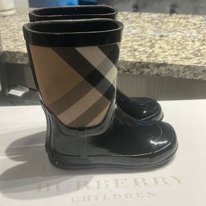 Burberry Kids Rain Boots.